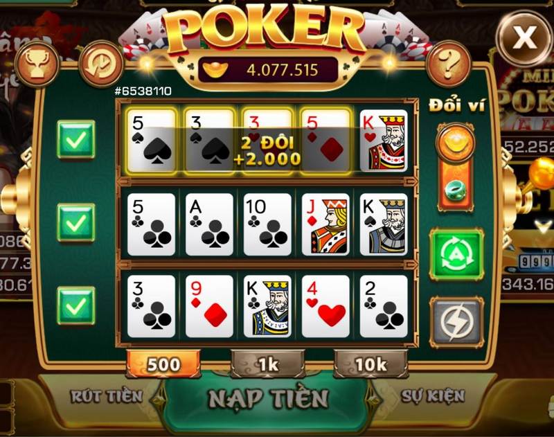Cách chơi đơn giản của nổ hũ mini poker